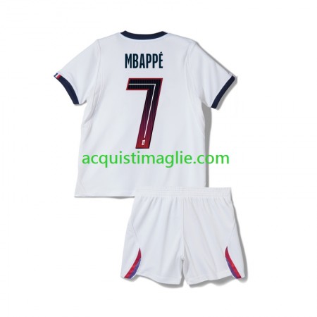 Divisa di Calcio Paris Saint Germain Kylian Mbappé 7 Bambino Trasferta 2026/2027